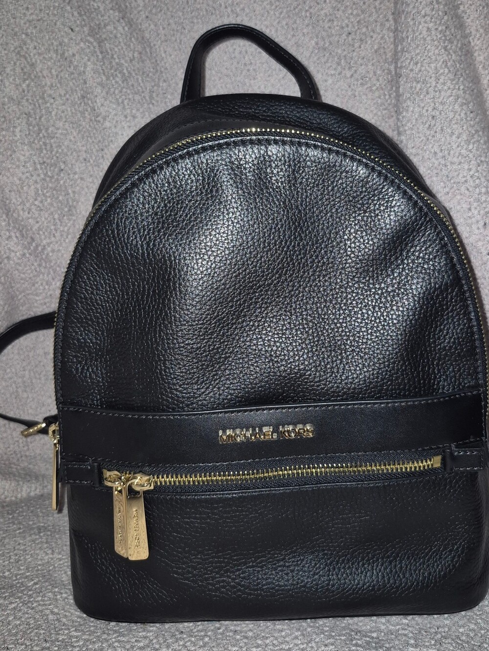 Leather backpack